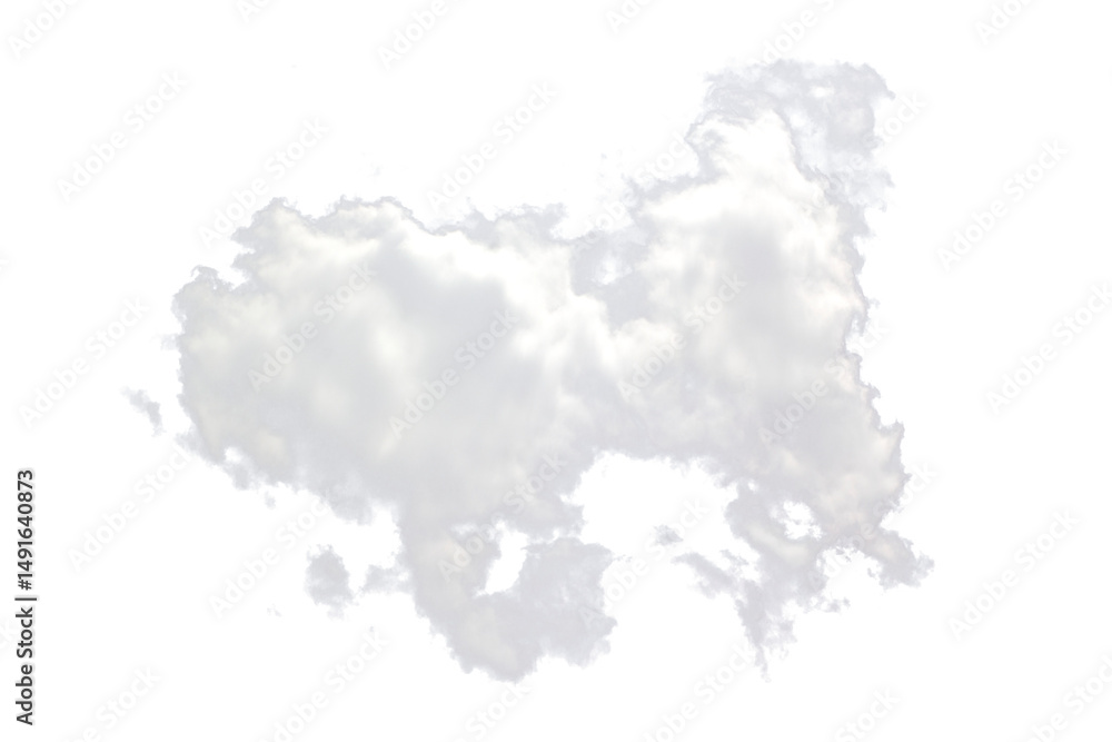 Obraz premium white cloud isolated on white