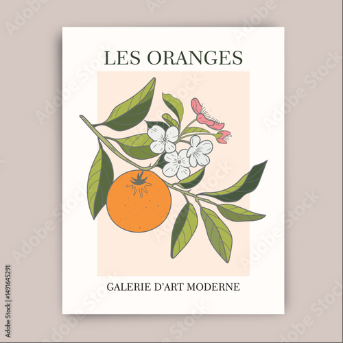 Fruit Market Poster les oranges poster 
