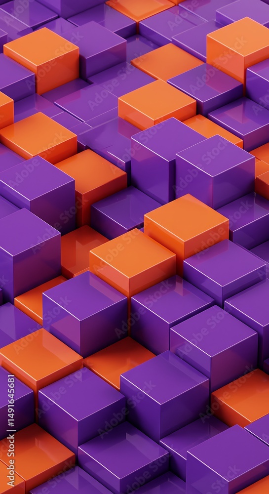 Obraz premium Chromatic Cubescape