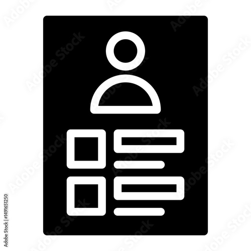 work experience. This is a vector single icon with a solid style. Suitable for any purpose, such as website design, mobile app design, logo design, pattern design, etc.