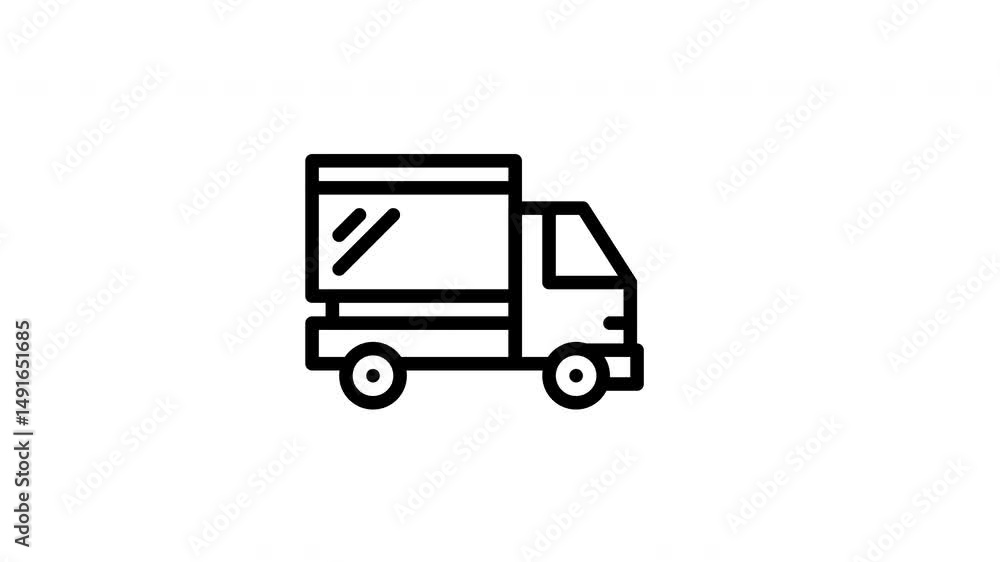 truck animated icon truck animated icon