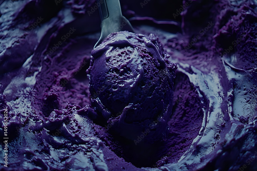 Obraz premium Dark Chocolate Ice Cream Scoop