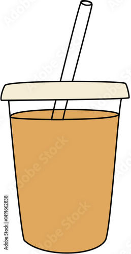 bottle of coffee vector illustration
