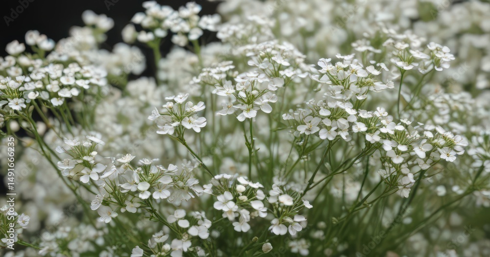 Delicate gypsophila blooms, tiny white petals, close-up view , beauty, background, wildflower Delicate gypsophila blooms, tiny white petals, close-up view , beauty, background, wildflower
