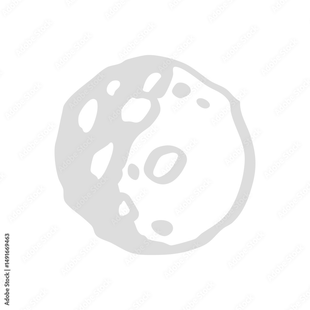 Obraz premium asteroid hand drawn element