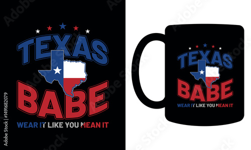 Texas babe mug design