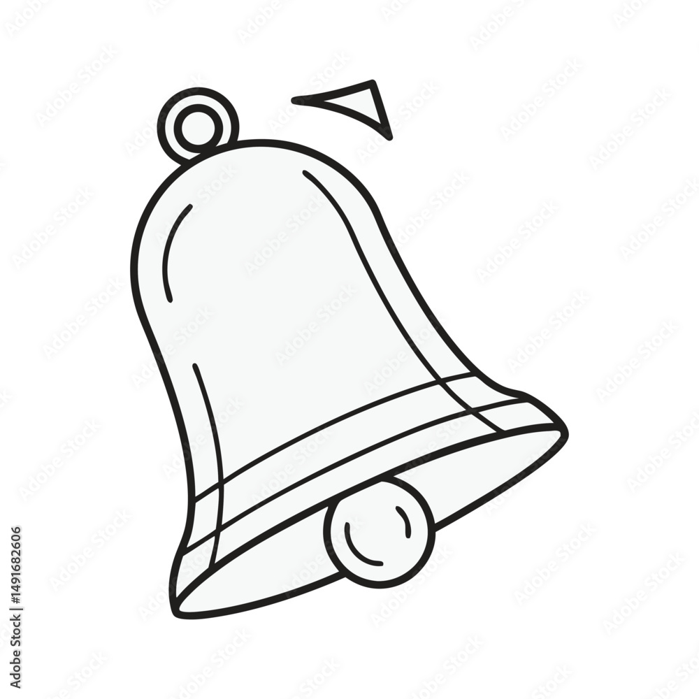 Push notification bell icon. vector illustration. Push notification bell icon. vector illustration.