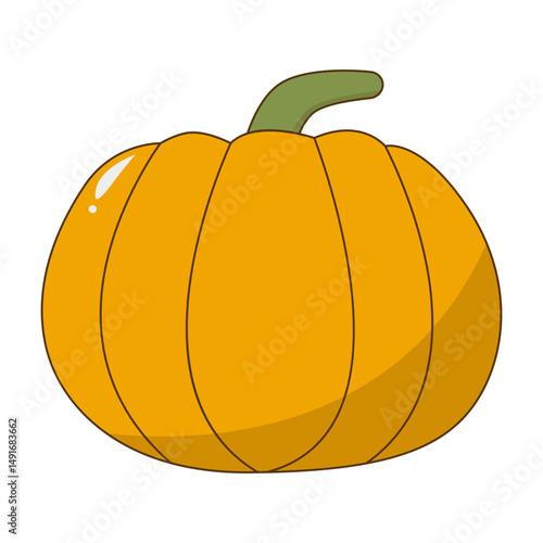 Cartoon Doodle Thanksgiving Day Element. Vector Illustration.