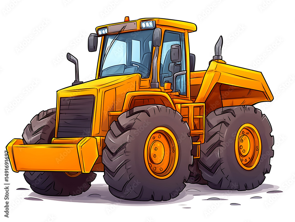 tractor isolated on white background tractor isolated on white background