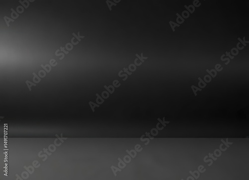 Deep black to charcoal ombre on smooth material,  modern,  asphalt,  contrast