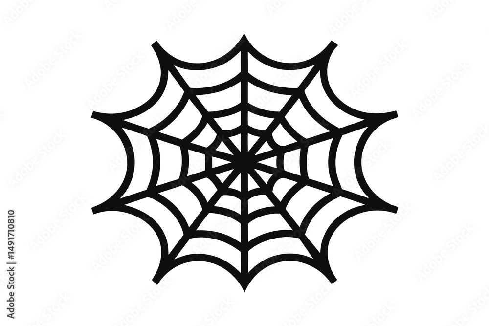 spider web vector illustration on white background spider web vector illustration on white background