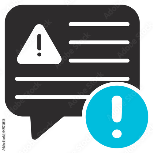 Whistleblower Glyph Blue Grey Icon