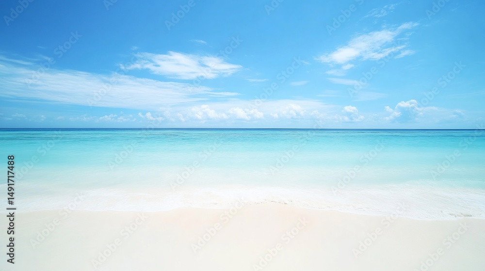 Fototapeta premium tropical beach with blue sky