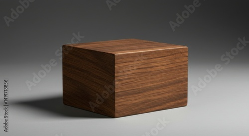 Wooden Cube, Minimalist Design