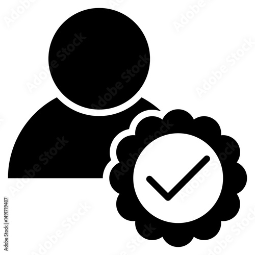 Authorization Glyph Icon