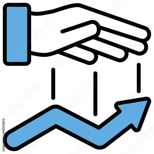 Market Abuse Blue Black Icon