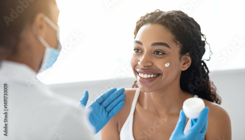 Skincare Consultation: Happy Young Woman - Diversity & Inclusion