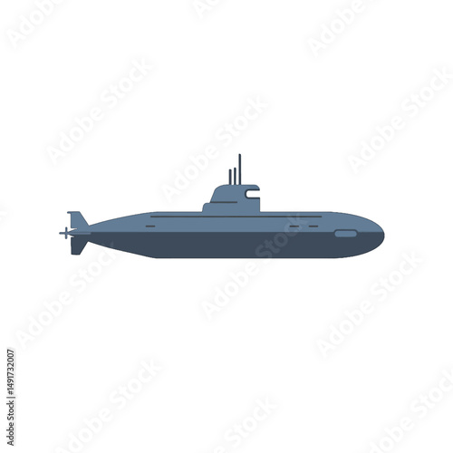Pixel Art Submarine Illustration