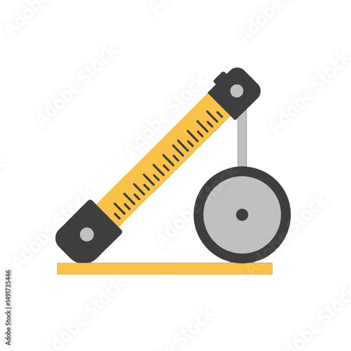Simple Mechanical Measuring Tool Illustration