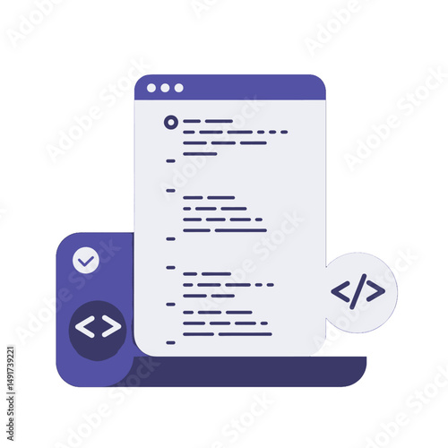 Modern Abstract Programming Code Illustration