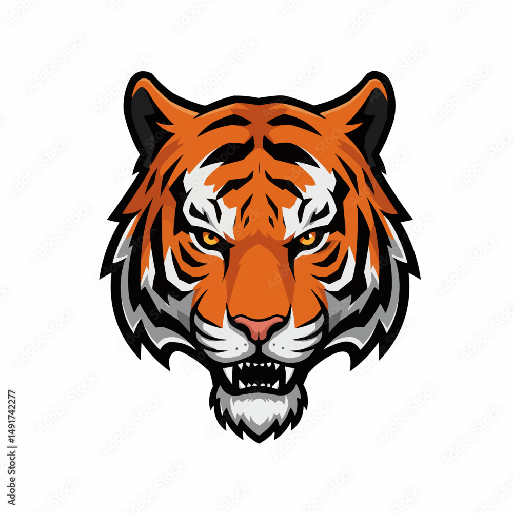 Orange feline illustration, showing top of head, eyes, and ears on white backdrop Orange feline illustration, showing top of head, eyes, and ears on white backdrop