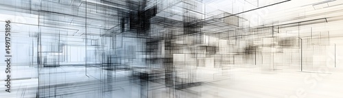 Wallpaper Mural Abstract architectural interior design concept Torontodigital.ca