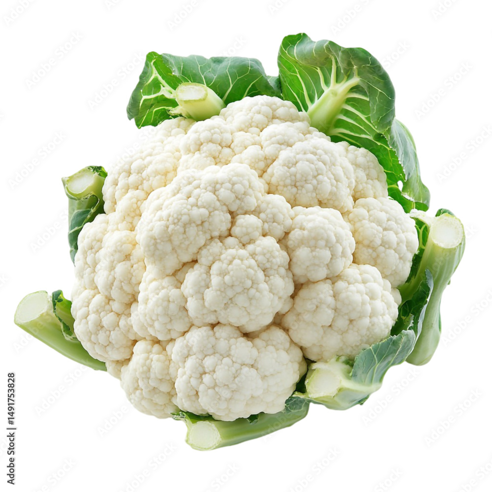 Fresh cauliflower head with green leaves a healthy vegetable Fresh cauliflower head with green leaves a healthy vegetable