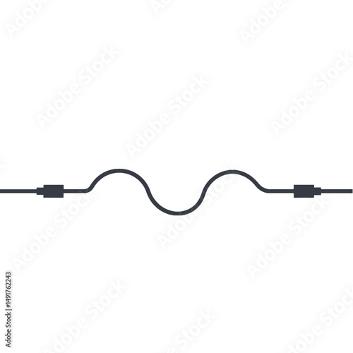 Abstract Waveform Line Graphic Design