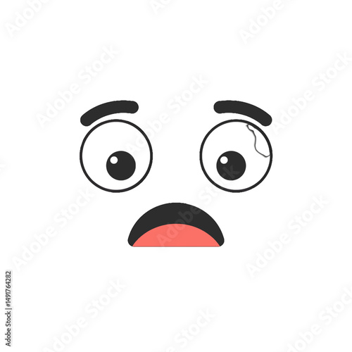 Surprised Pixelated Face