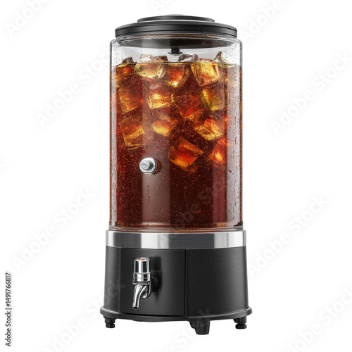 Refreshing Beverage Dispenser with Ice Cooling Feature