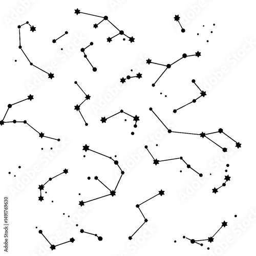 Abstract Black And White Network Pattern