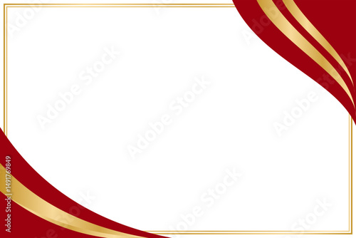 Golden Luxury Certificate Frame Corner Border