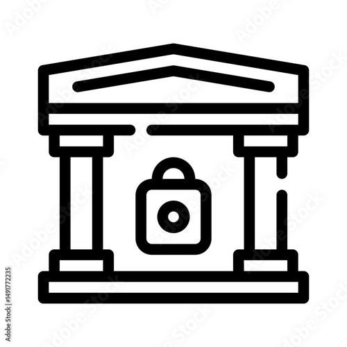 private banking line icon