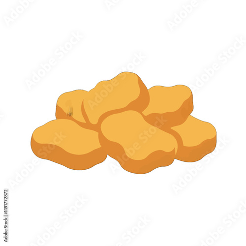 Pile Of Crispy Chicken Nuggets