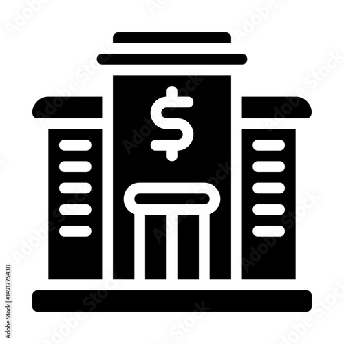 Central bank Solid Icon