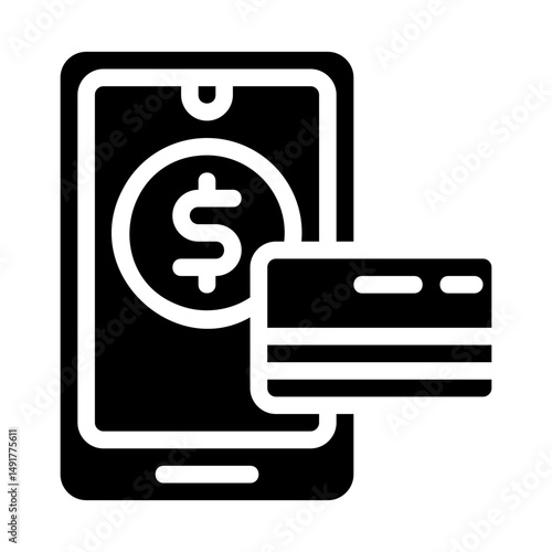 Mobile payment Solid Icon