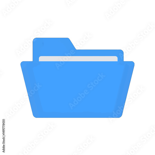 Simple Blue Folder Icon