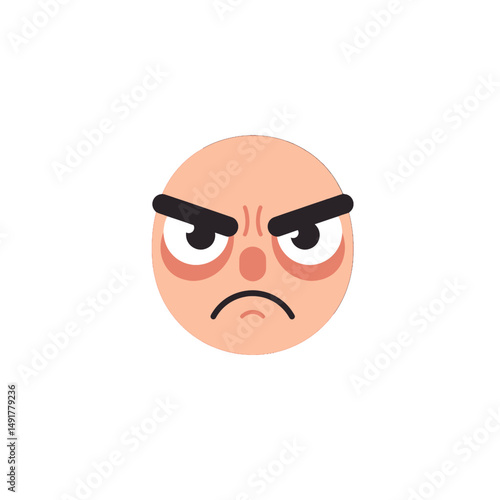 Angry Pixelated Face