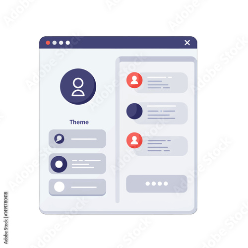 Digital User Profile Interface Design