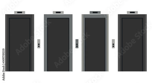 Elevator Doors in Modern Building