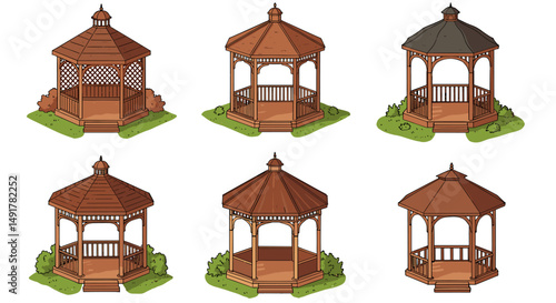 Gazebo Collection Vector