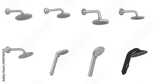 Showerhead Vector Collection
