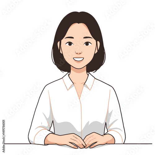 Pixel Art Woman In Formal Attire