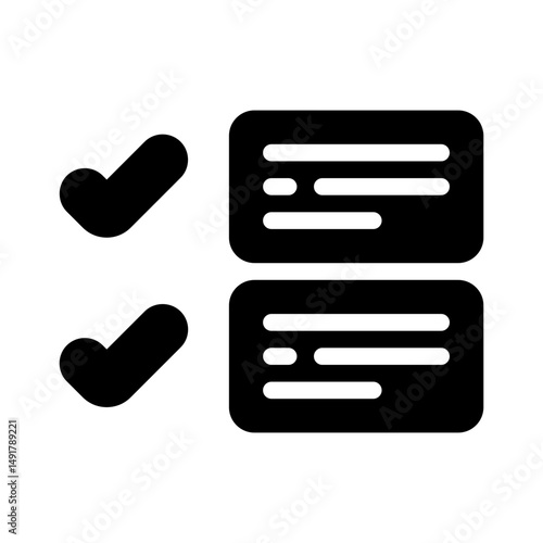 checklist glyph icon