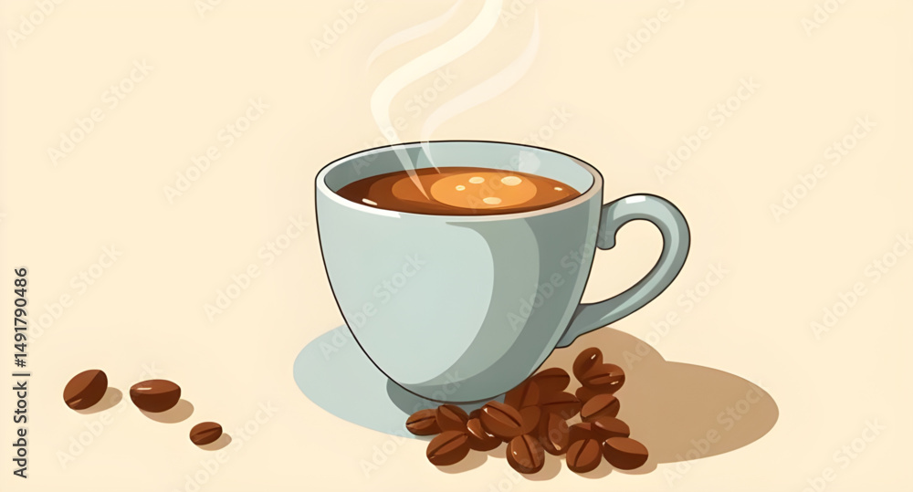 Obraz premium coffee illustration