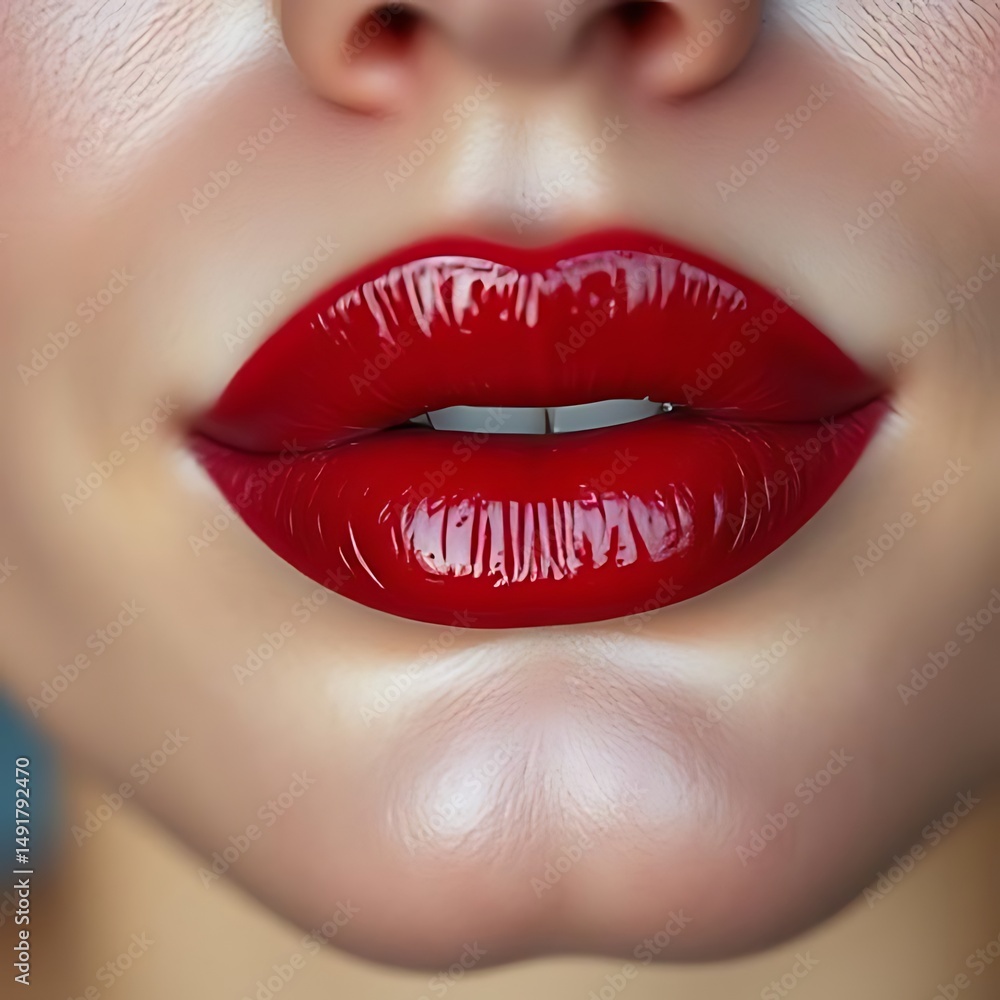 Obraz premium Bold & Beautiful: The Power of a Perfect Lip