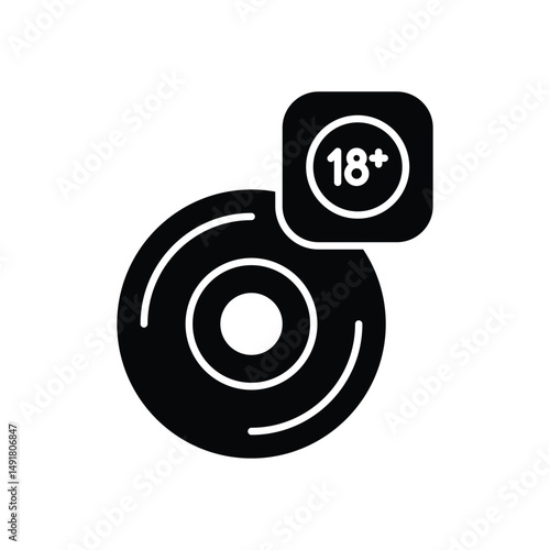 Adult movie Vector icon