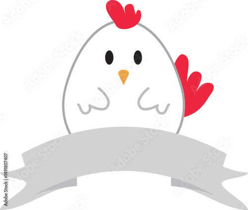 Chicken Illustration for food products or restaurant logo