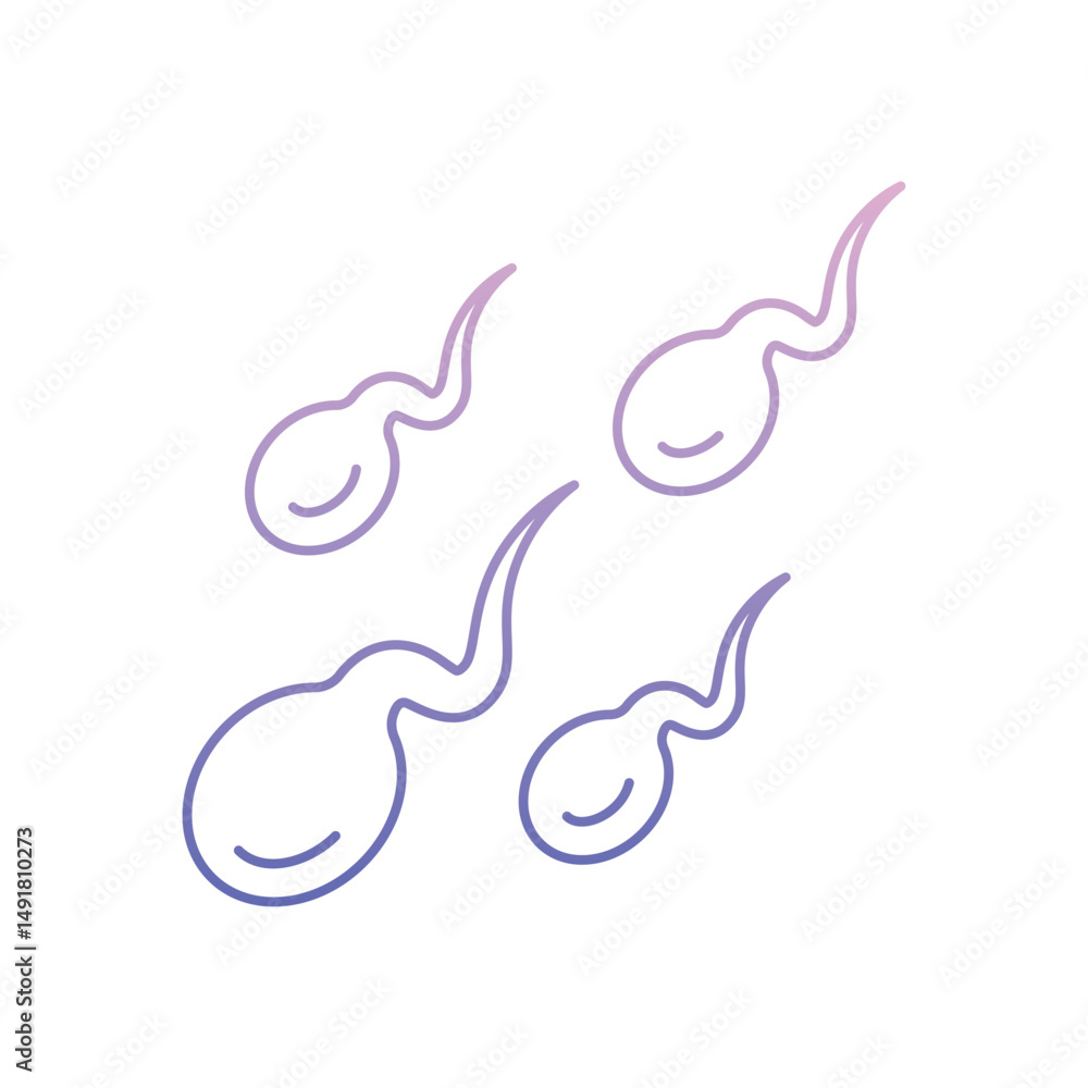 Obraz premium sperm Vector icon