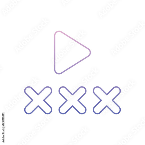 Adult Movie Vector icon
